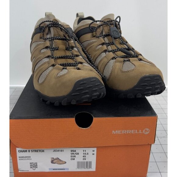 Merrell Men's Chameleon 8 Stretch Sz. 11 US Hiking Shoes Kangaroo J034181 NEW - Picture 1 of 9